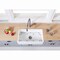 Gourmetier KGKFA361810RM 36" x 18" SGL Bowl Farmhouse Kitchen Sink, Drain & Rack KGKFA361810RM - alternate 3